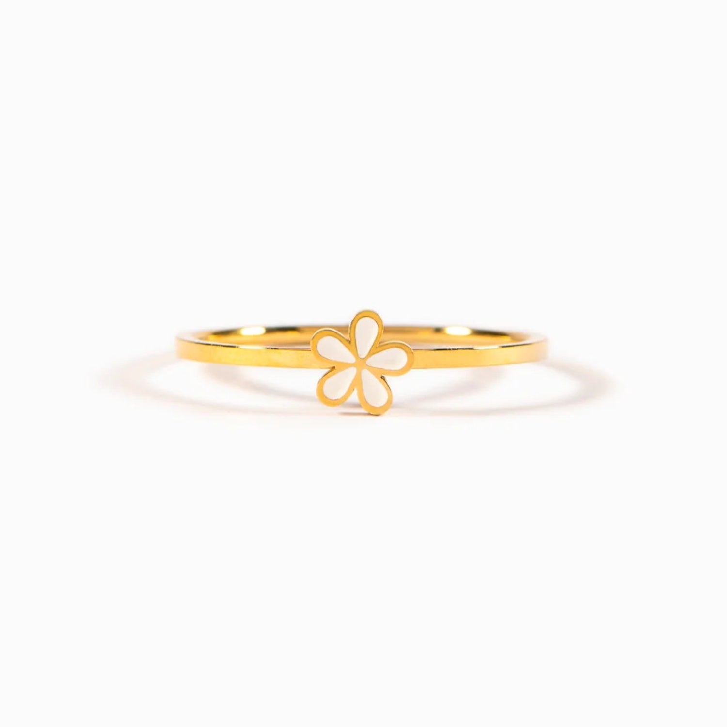 925 Sterling Silver Enamel Flower Ring fbcca883-ca98-415e-a417-604db0353f9d-Max Trendsi