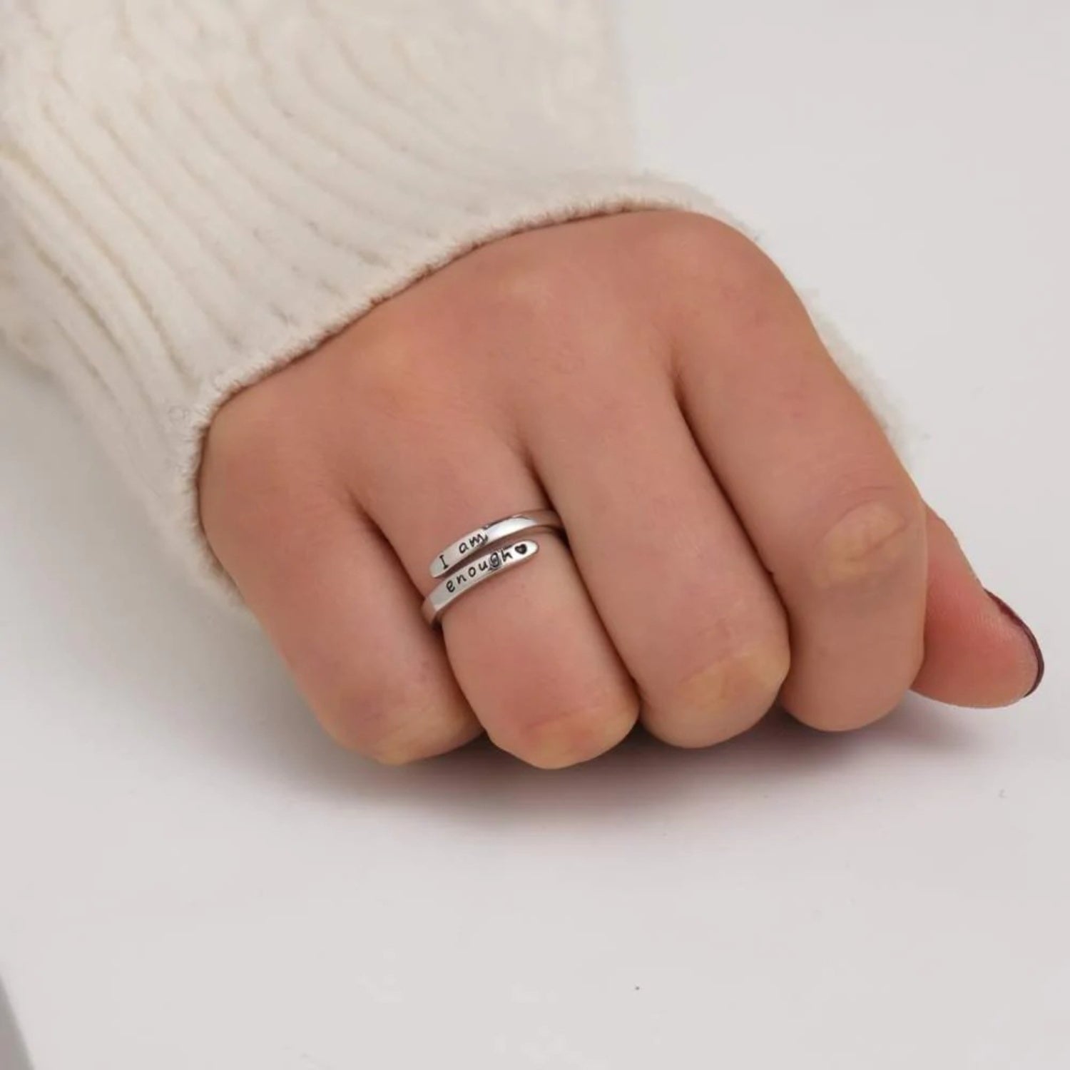 925 Sterling Silver Engraved Bypass Ring fcbbc96c-4a78-4c51-9b87-a9aab2bb9c81-Max Trendsi
