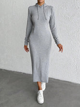 Drawstring Long Sleeve Hooded Midi Dress Gray fcd00c39-a54d-46f9-bf71-fe14303adb48-Max Glownestbest