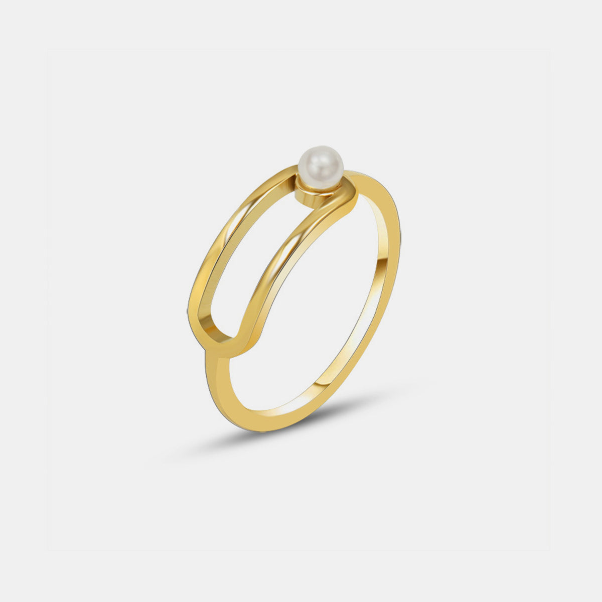 Synthetic Pearl Titanium Steel Ring Gold 7 fde1a62a-7c01-46cb-b27c-e080c822f6d6-Max Trendsi