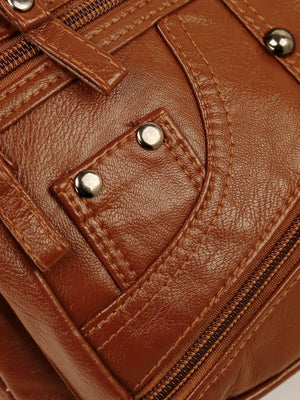 PU Leather Adjustable Strap Shoulder Bag fde2b95a-33cc-40fd-a016-e63ebc4160dd-Max Trendsi