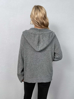 Glownestbest® | Button-Down Long Sleeve Hooded Sweater fe5b3cde0f6b433da840a02b351f560e-Max Glownestbest