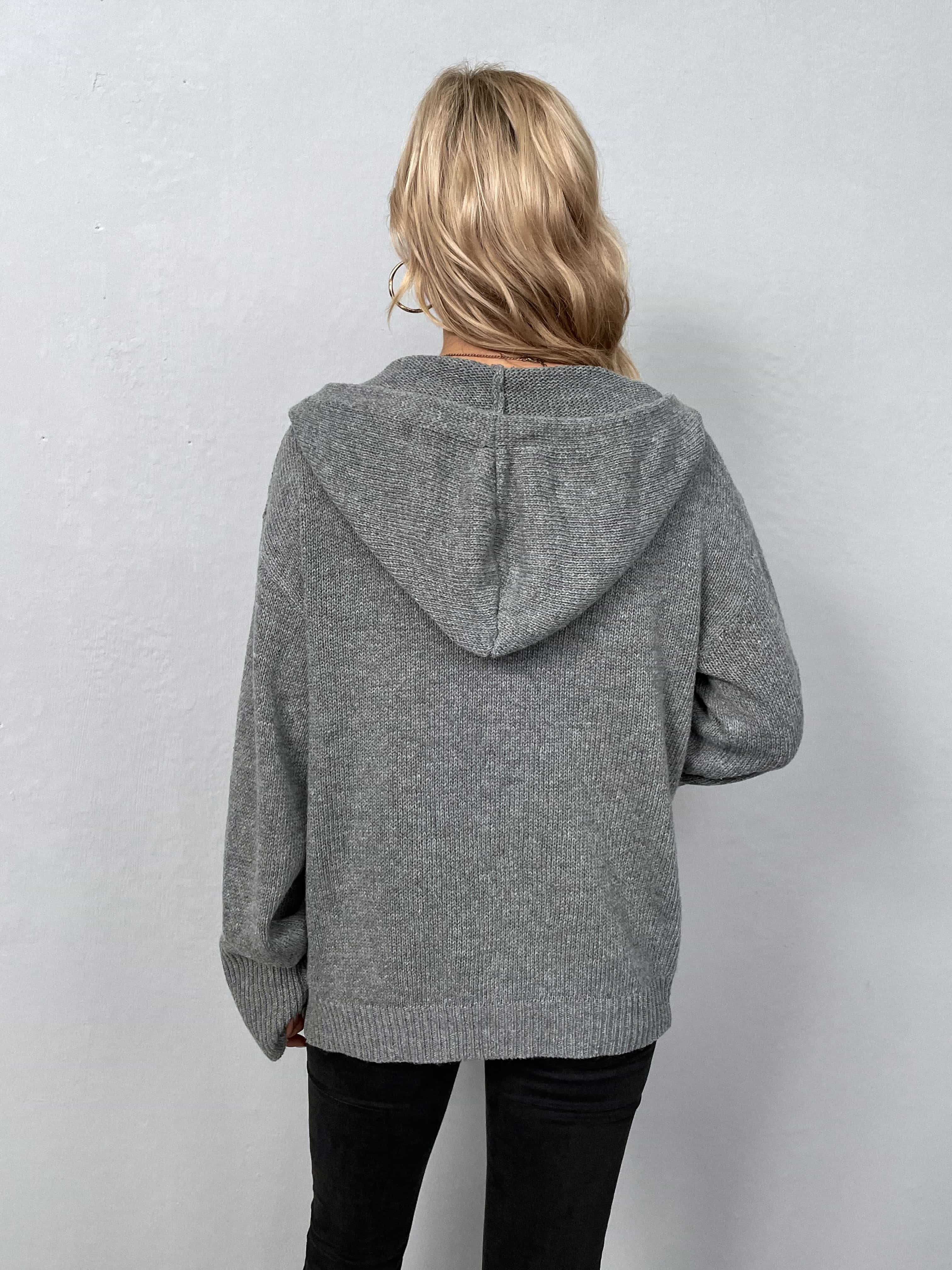 Glownestbest® | Button-Down Long Sleeve Hooded Sweater fe5b3cde0f6b433da840a02b351f560e-Max Glownestbest