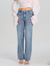 Straight Jeans with Pockets Light febd3d11-0bff-43ff-9030-91ef7356926e-Max Trendsi