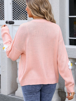 Glownestbest® | Crochet Flower Button Up Cardigan fede9686-f3e3-4dfa-b9f6-a6bb7d87ee6b-Max Glownestbest
