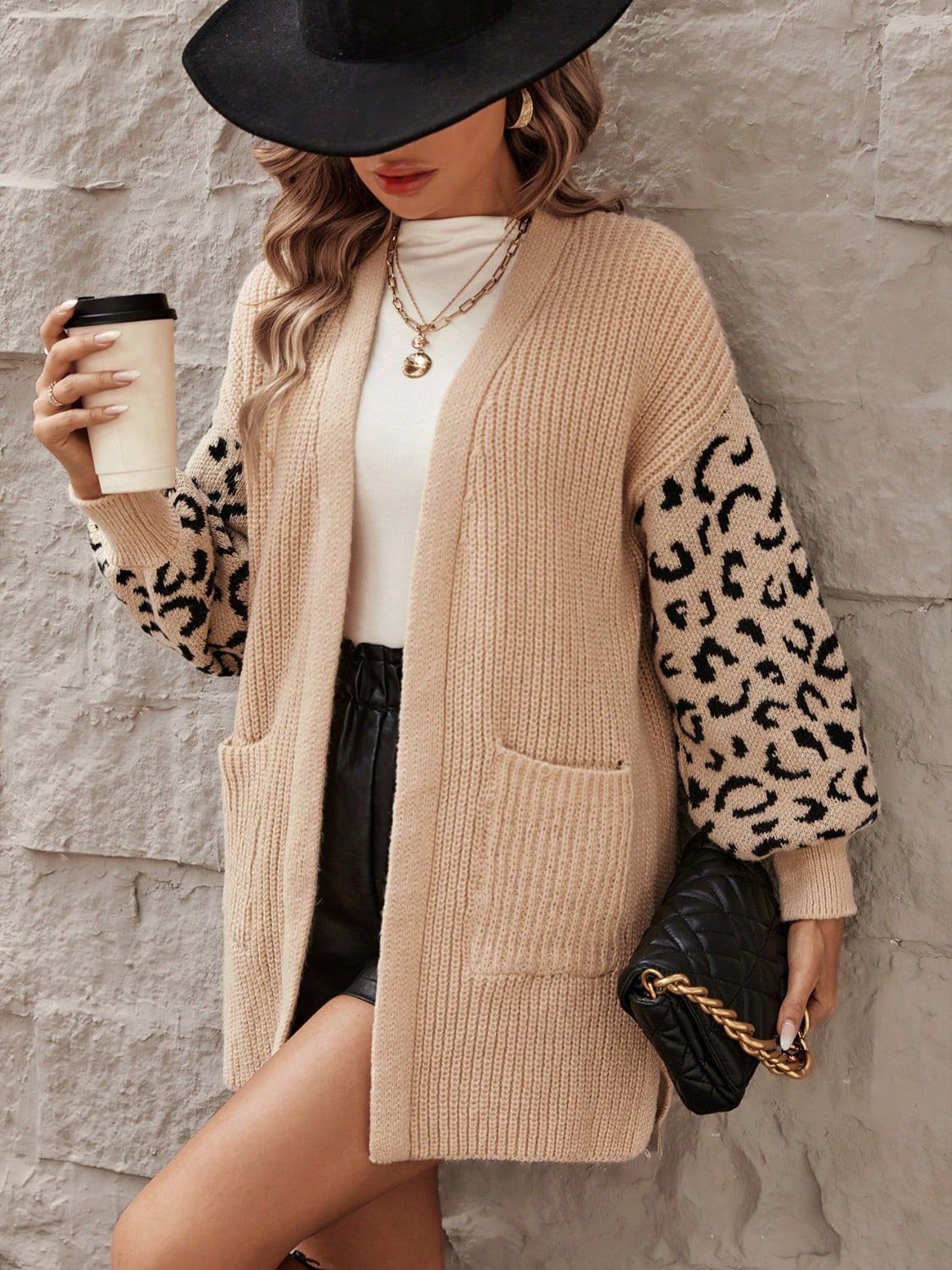 Pocketed Leopard Open Front Cardigan ffb9a089-9b8f-4a14-905f-10e2c336018f-Max Glownestbest